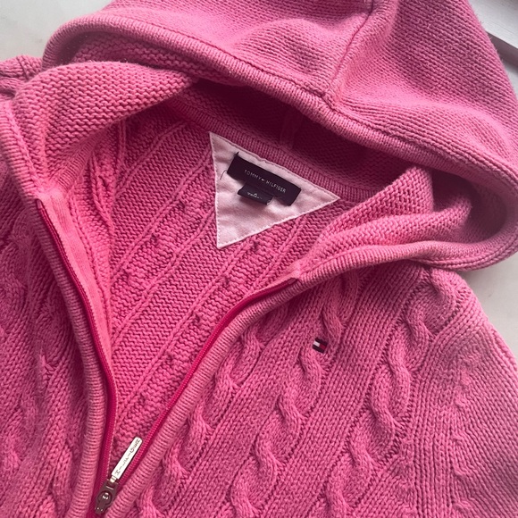 Tommy Hilfiger cable knit zip up sz 6 - Picture 2 of 5